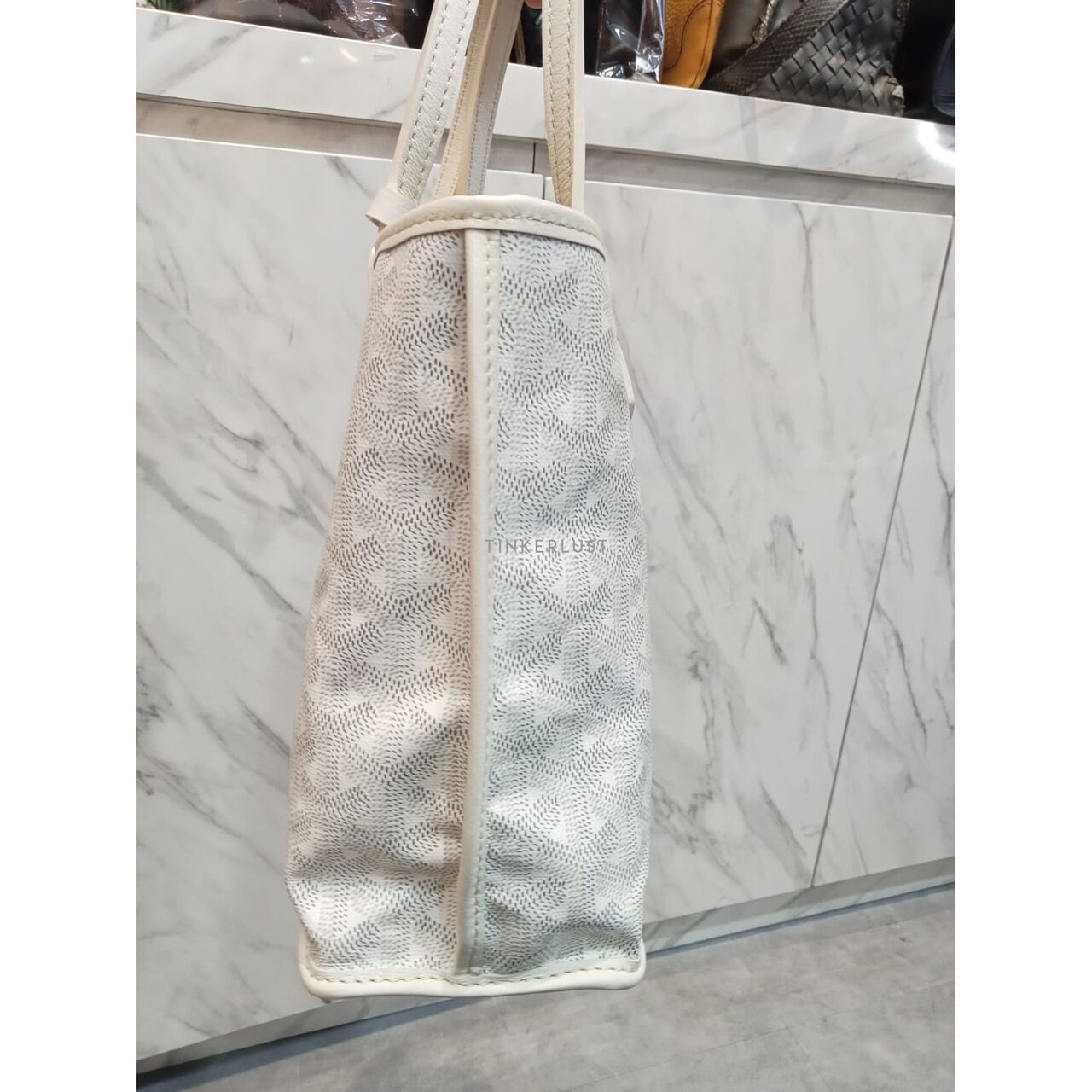 tas tote-bag Goyard Sac Anjou Mini Blanc White 2024 Tote Bag